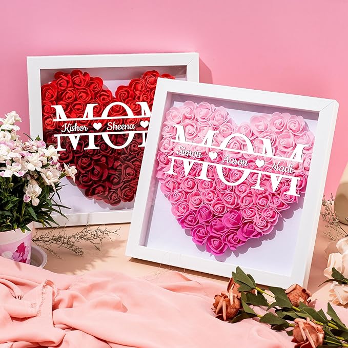 Personalized Mom Rose Frame