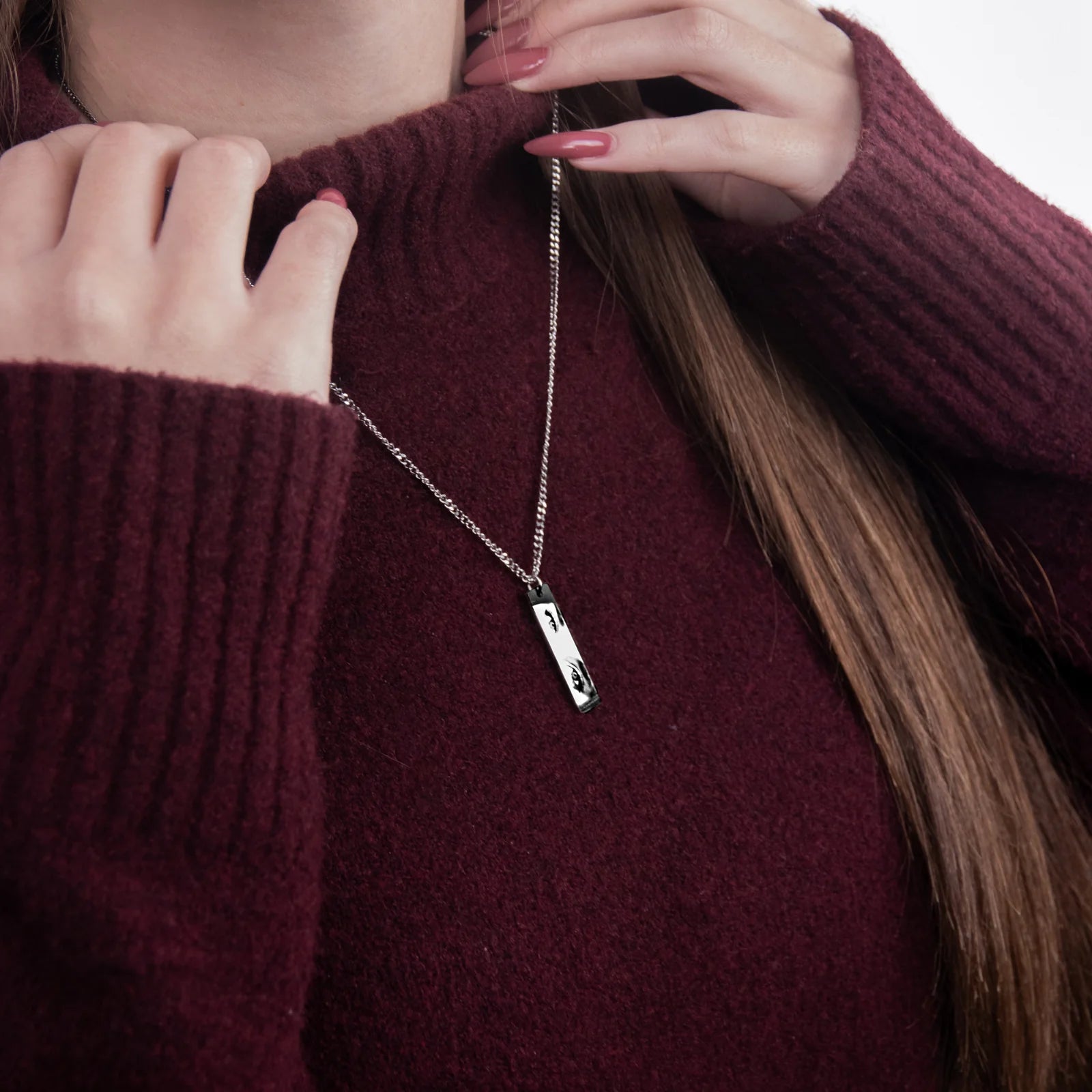 Custom Eyes Photo Necklace