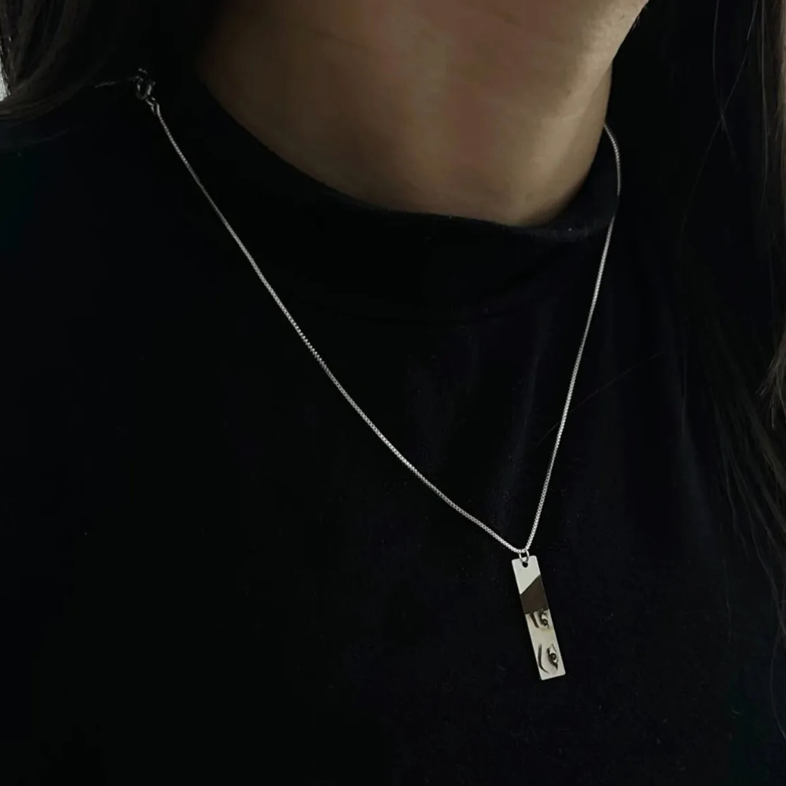 Custom Eyes Photo Necklace