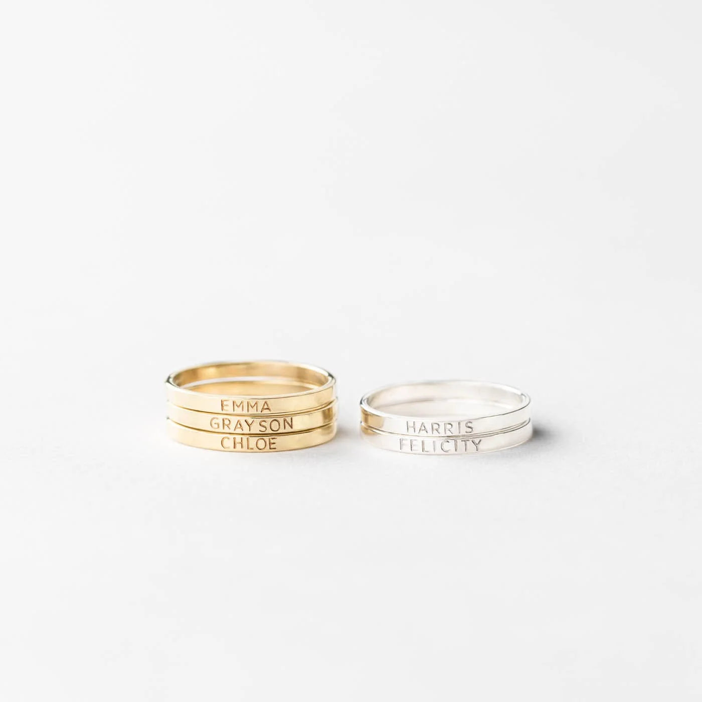 Dainty Personalized 2mm Ring