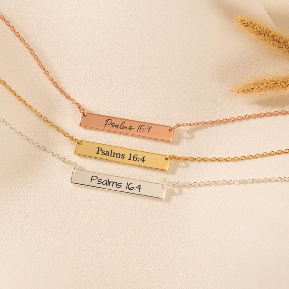 Personalized Bible Verse Necklace