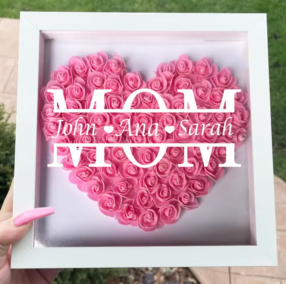 Personalized Mom Rose Frame