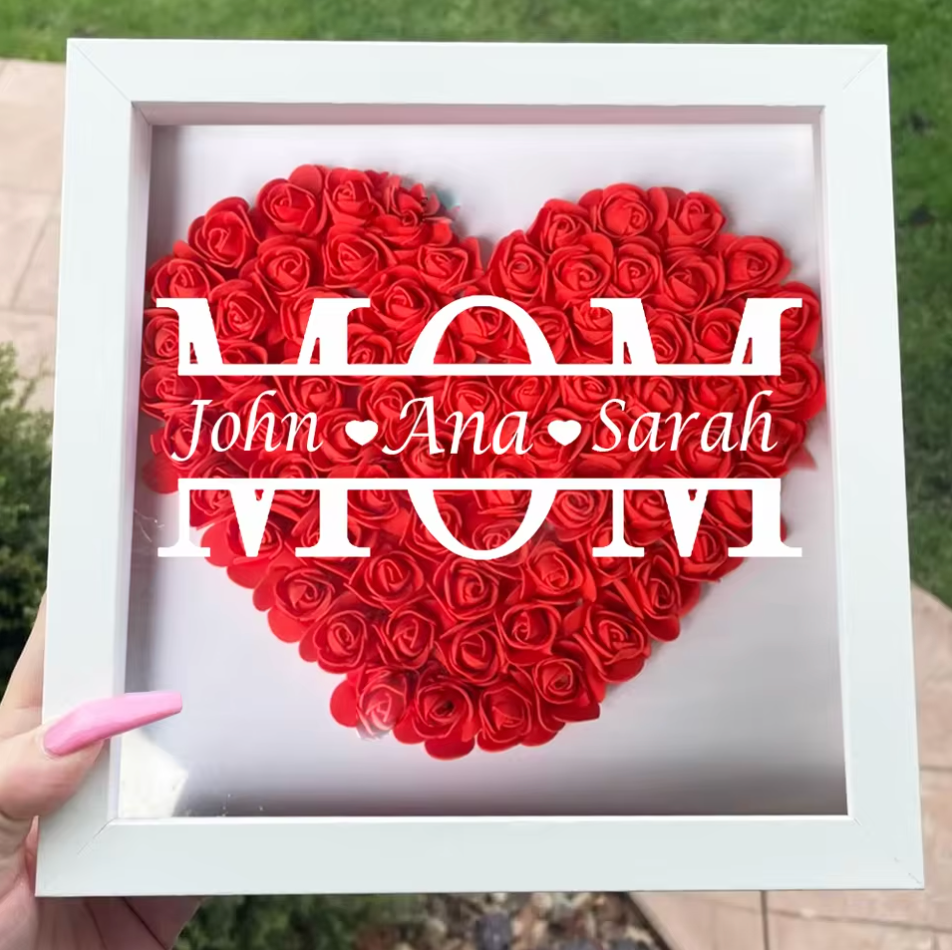 Personalized Mom Rose Frame