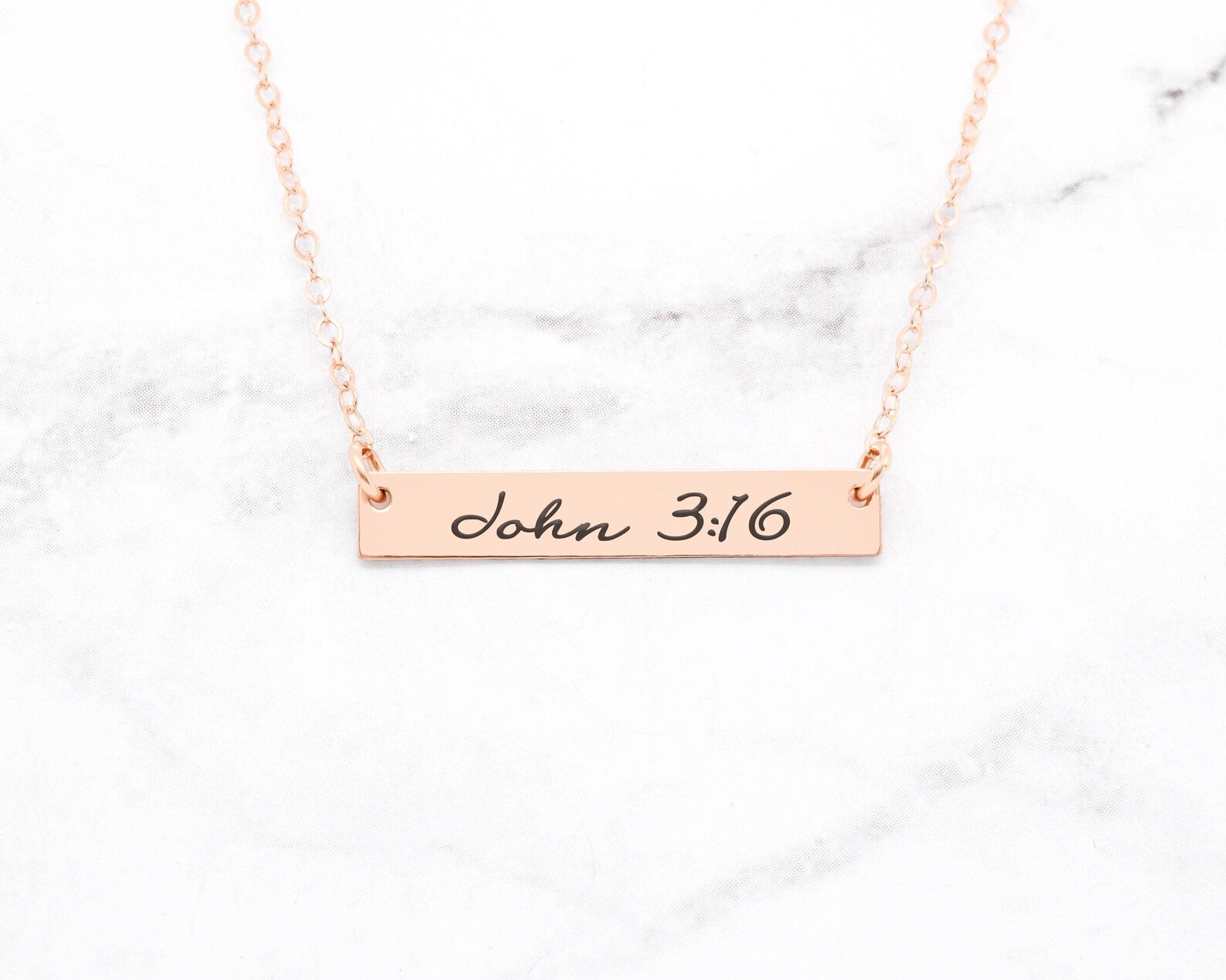 Personalized Bible Verse Necklace