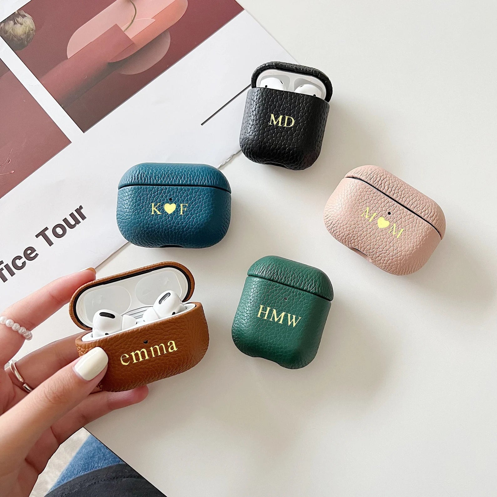 Personalized Initials Airpods Case