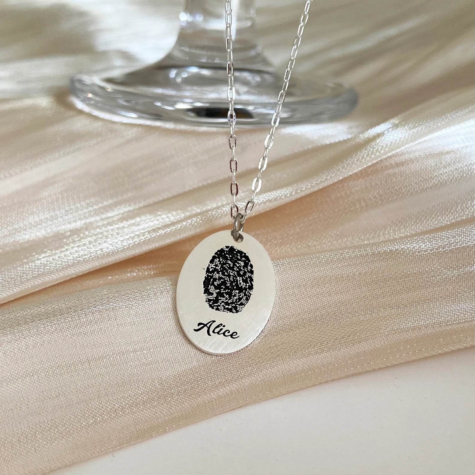 Custom Fingerprint Necklace